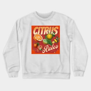 Citrus Vintage retro poster Crewneck Sweatshirt